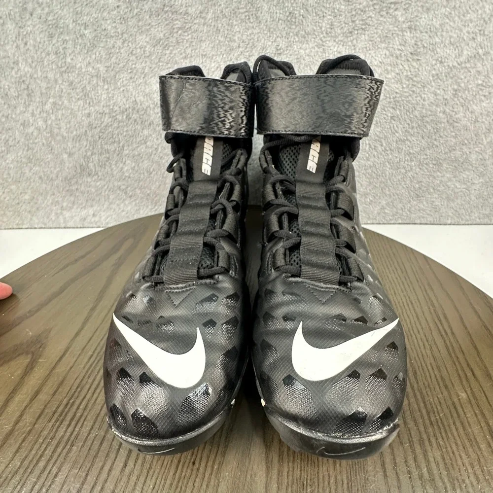 Nike Force Savage Shark 2 Football Cleats Mens 12 Black White